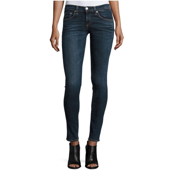 rag & bone Denim - Rag & Bone Medium Wash Full Length Ankle Skinny Jeans 28”